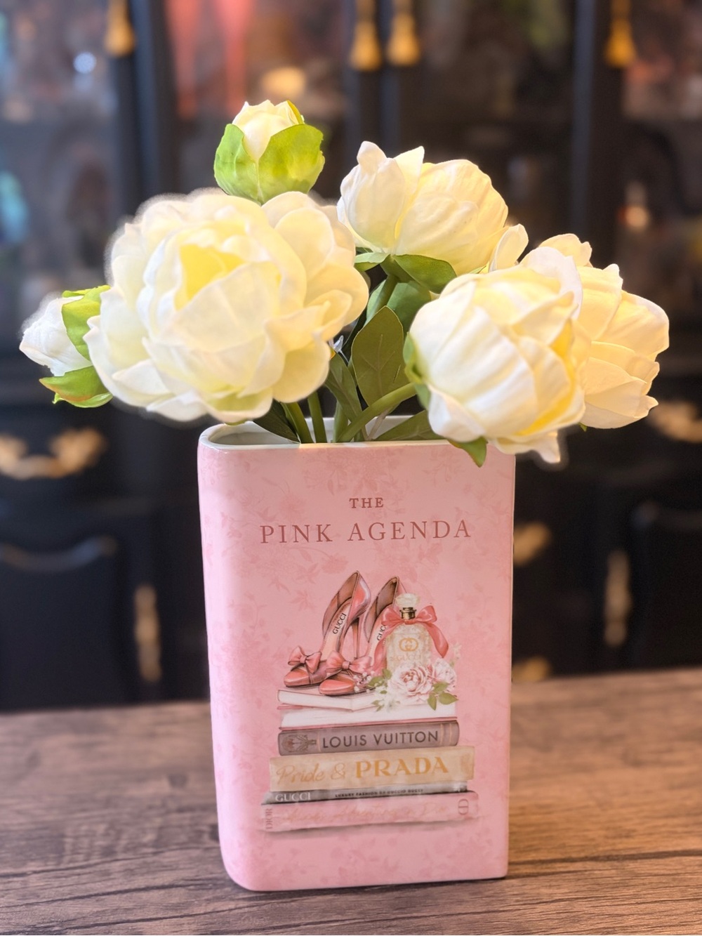 The Pink Agenda Ceramic Fashion Decorative Vase - 9” x 5”